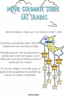 Vista previa - Manualidades / Dibujos para colorear - MÓVIL COLGANTE SOBRE LAS SÍLABAS - página 1