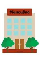 Vista previa - Manualidades / Dibujos para colorear - LAS CASAS DE LOS GÉNEROS DE LOS SUSTANTIVOS - página 2