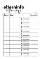 Vorschau - Anderer Materialtyp - Elterninfo - Deckblatt