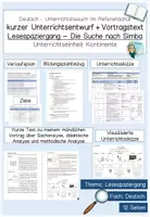 Vorschau - Stundenentwürfe - Deutsch - Lesespaziergang - Unterrichtsentwurf - Deckblatt
