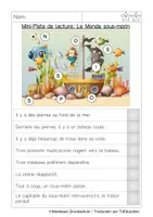 Aperçu - Feuilles d'exercices - Piste de Lecture: Monde sous-marin - Page 2