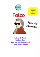 Vorschau - Unterrichtsreihen - FALCO - Rock Me Amadeus (einfach bis schwer) - Deckblatt