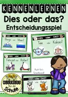 Vorschau - Spiele - Dies oder das - Kennenlernspiel - Entscheidungsspiel (Entweder - oder) - Deckblatt