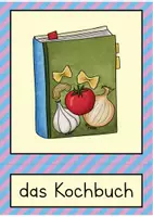 Vorschau - Fördermaterial/Inklusion - Kochen und Backen Bildkarten - Deutsch und DaZ / DaF - Seite 1