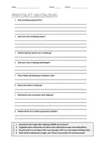 Vorschau - Arbeitsblätter - AB mit Fragen zum Thema "Salzburg" + Lösungsblatt + Infografik - Deckblatt