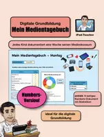 Vorschau - Interaktives Material - interaktives, digitales Medientagebuch (Numbers-Datei) - Deckblatt