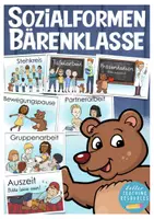 Vorschau - Fördermaterial/Inklusion - Bärenklasse Sozialformen Tafelmaterial Grundschule - Deckblatt