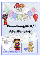 Vorschau - Arbeitsblätter - Erinnerungsheft/Abschiedsheft für fortgehende Kinder - Deckblatt