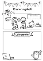 Vorschau - Arbeitsblätter - Erinnerungsheft/Abschiedsheft für fortgehende Kinder - Seite 1