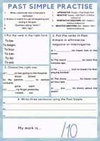 anteprima - Esercizi - Scheda sul Passato Semplice in inglese! - Pagina 1