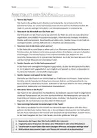 Vorschau - Arbeitsblätter - AB mit Fragen zum Thema "São Paulo" + Lösungsblatt - Seite 1
