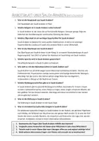 Vorschau - Arbeitsblätter - AB mit Fragen zum Thema "Saudi-Arabien" + Lösungsblatt + Infografik - Seite 2