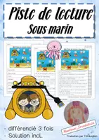 Aperçu - Feuilles d'exercices - Piste de lecture: Sous marin - Page de couverture