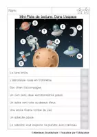 Aperçu - Feuilles d'exercices - Piste de lecture: Dans l´espace - Page 2