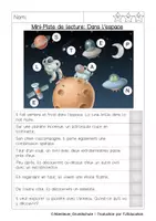 Aperçu - Feuilles d'exercices - Piste de lecture: Dans l´espace - Page 3