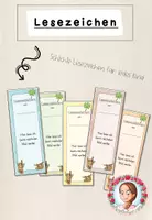 Vorschau - Mal- und Bastelvorlagen - Faultier-Klasse: Lesezeichen (Classroommanagement) - Deckblatt