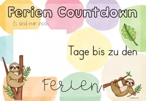 Vorschau - Poster - Sommerferien Countdown Faultier-Klasse | Classroommanagement - Seite 3