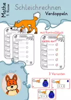 Vorschau - Arbeitsblätter - Schleichrechnen - wachsendes Paket - Mathe Klasse 1 und 2 - Seite 1