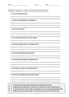 Vorschau - Arbeitsblätter - AB mit Fragen zum Thema "Schinderhannes" + Lösungsblatt - Deckblatt
