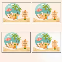 Vorschau - Bildkarten - Feriengruß Sommerferien - Deckblatt