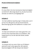 Vorschau - Arbeitsblätter - 50 anspruchsvolle Aufgaben zu physikalischen Grundlagen - Deckblatt