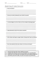 Vorschau - Arbeitsblätter - AB mit Fragen zum Thema "Schleier" + Lösungsblatt - Deckblatt