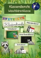 Vorschau - Mal- und Bastelvorlagen - Waschbärenklasse/ Waschbärklasse Gesamtpaket XXL - Seite 1