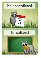 Vorschau - Poster - Klassendienste Waschbärenklasse/ Waschbärklasse - Seite 3