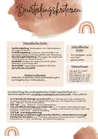 Vorschau - Merkblätter - Beurteilungskritierien - Deckblatt