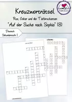 Vorschau - Arbeitsblätter - Rätsel - Rico, Oskar und die Tieferschatten "Auf der Suche nach Sophia" - Deckblatt
