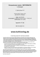 Vorschau - Arbeitsblätter - Kompetenzen testen Mathematik Klasse 6 | Selbsteinschätzung, Bruchrechnung, Dezimalzahlen, Teilbarkeit, Geometrie, Lernstandserhebung, Förderung | Mathematik Sekundarstufe Klasse 6 Lösungen - Seite 1