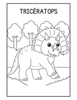 Aperçu - Matériel pour travaux manuels / dessin - Mes petits dinosaures - Livre de coloriages +60 illustrations - Page 3