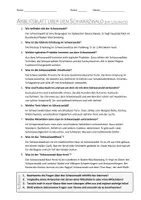 Vorschau - Arbeitsblätter - AB mit Fragen zum Thema "Schwarzwald" + Lösungsblatt + Mindmap + Infografik - Seite 3