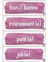 Vorschau - Präsentationen/Tafelbilder - TAFELKARTEN - Les adjectifs - Seite 3