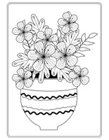 Aperçu - Préparation de séance / Séance complète - Flowers - Pack de coloriages gratuit +10 illustrations - Page de couverture