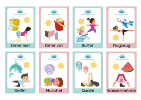 Vorschau - Arbeitsblätter - Yogakarten für den Sommer...bringen dich ins Schwitzen! - Seite 2