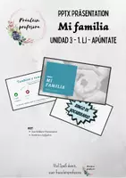 Vorschau - Unterrichtsreihen - Apúntate 1 - Unidad 3 - Mi familia - Präsentation - Deckblatt