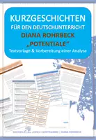 Vorschau - Arbeitsblätter - Kurzgeschichte: Diana Rohrbeck - "Potenziale" - Analyse - Deckblatt