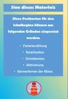 Vorschau - Anderer Materialtyp - Schulbeginn - Postkarten zeichnen & schreiben - Seite 1