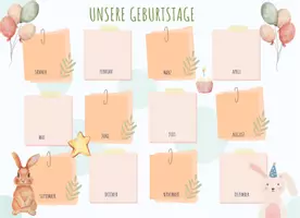 Vorschau - Poster - Geburtstagskalender für die Hasenklasse - Seite 2