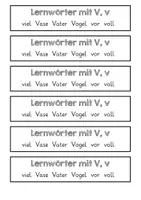 Vorschau - Unterrichtsreihen - Wörter mit V, v - Die gesamte Unterrichtseinheit (Klasse 2) - Seite 3