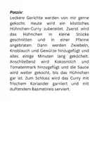 Vorschau - Arbeitsblätter - Aktiv-Passiv Übung: "Mein Mittagessen" - Lösungen und Interactive - Seite 3