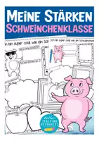 Vorschau - Arbeitsblätter - Meine Stärken Arbeitsblätter Schweinchenklasse - Deckblatt