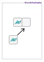 Vorschau - Fördermaterial/Inklusion - Klettmappe Delfin - Zuordnung optische Differenzierung - TEACCH - Seite 1