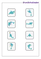 Vorschau - Fördermaterial/Inklusion - Klettmappe Delfin - Zuordnung optische Differenzierung - TEACCH - Seite 3