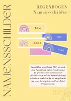 Vorschau - Bildkarten - Namensschilder - Regenbogen - Deckblatt