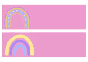 Vorschau - Bildkarten - Namensschilder - Regenbogen - Seite 2