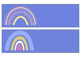 Vorschau - Bildkarten - Namensschilder - Regenbogen - Seite 3
