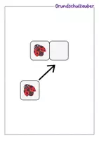 Vorschau - Fördermaterial/Inklusion - Klettmappe Marienkäfer - Zuordnung optische Differenzierung - TEACCH - Seite 1