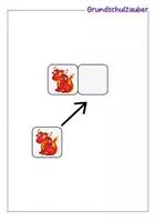 Vorschau - Fördermaterial/Inklusion - Klettmappe Drache - Zuordnung optische Differenzierung - TEACCH - Seite 1